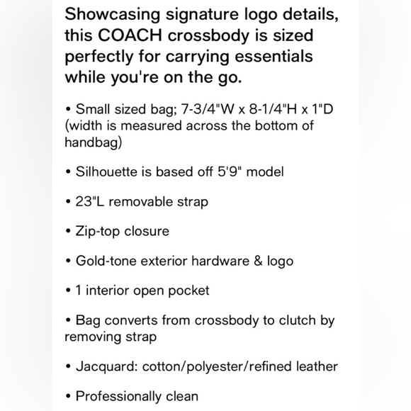 Coach Badge Jacquard Kitt Crossbody - Picture 4 of 10